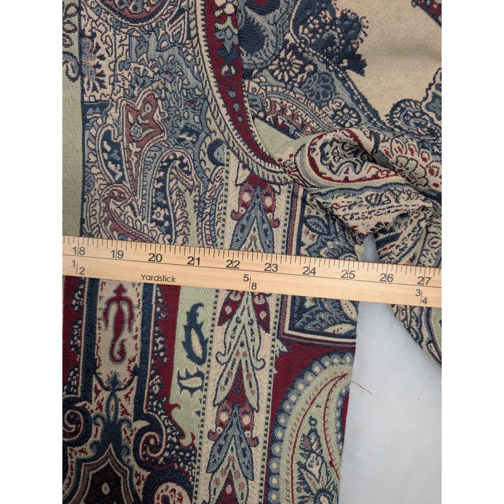 BonWorth XL Petite Tapestry Jacket Paisley Print Full Zip Up Coat - Picture 4 of 6